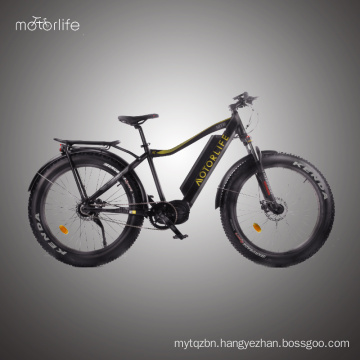 2017 36v500w Bafang Mid Drive new design 26inch fat tire electric mountain bike with low price,snow e bike